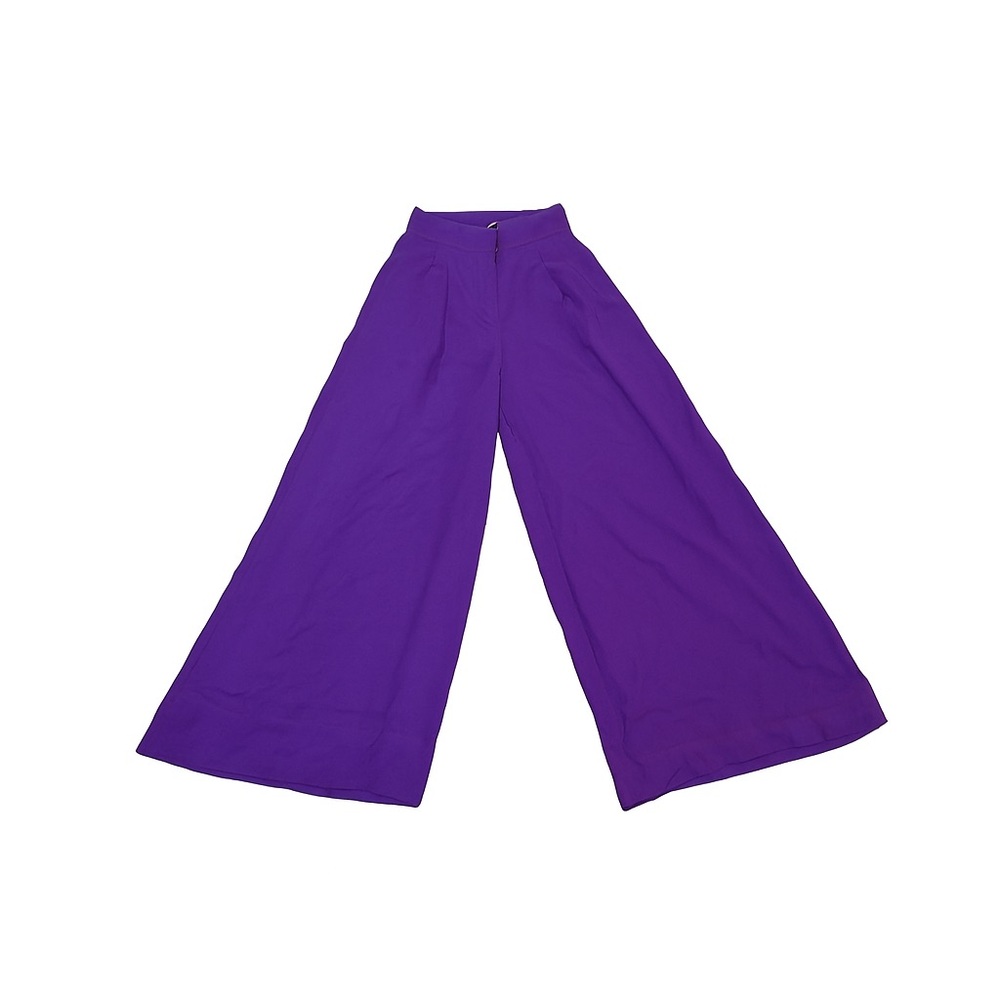 Women's Wide Leg Purple Pants